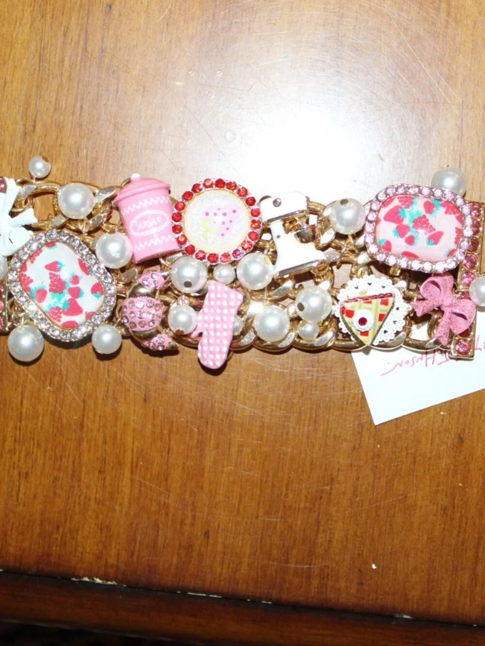 NWT Betsey Johnson Baking Bib Necklace and matching Bracelet FABULOUS!! - Picture 11 of 13